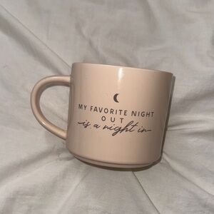 Cream Ceramic Mug with Quote